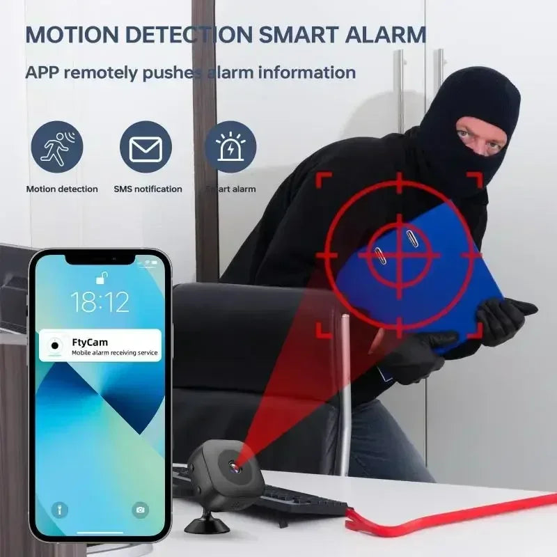Cámara de Seguridad 4K WiFi | Interior y Exterior IP65 | Visión Nocturna a Color | Audio Bidireccional
