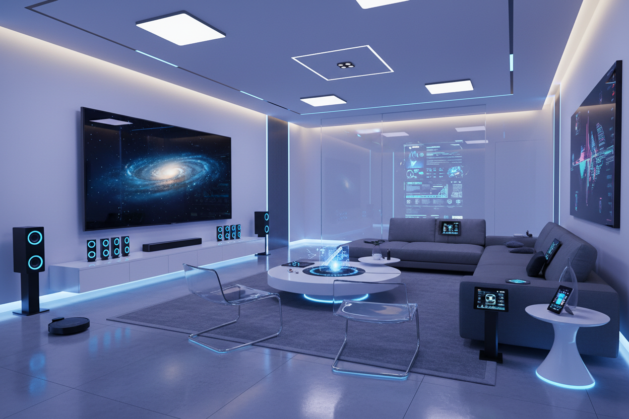 Salón con tecnología
